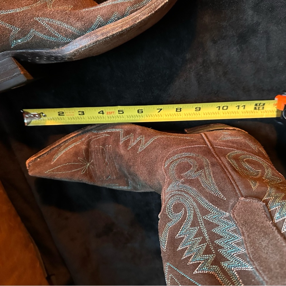 Old Gringo cowboy boots brown suede embroidered coastal cowgirl leather western - Picture 16 of 17